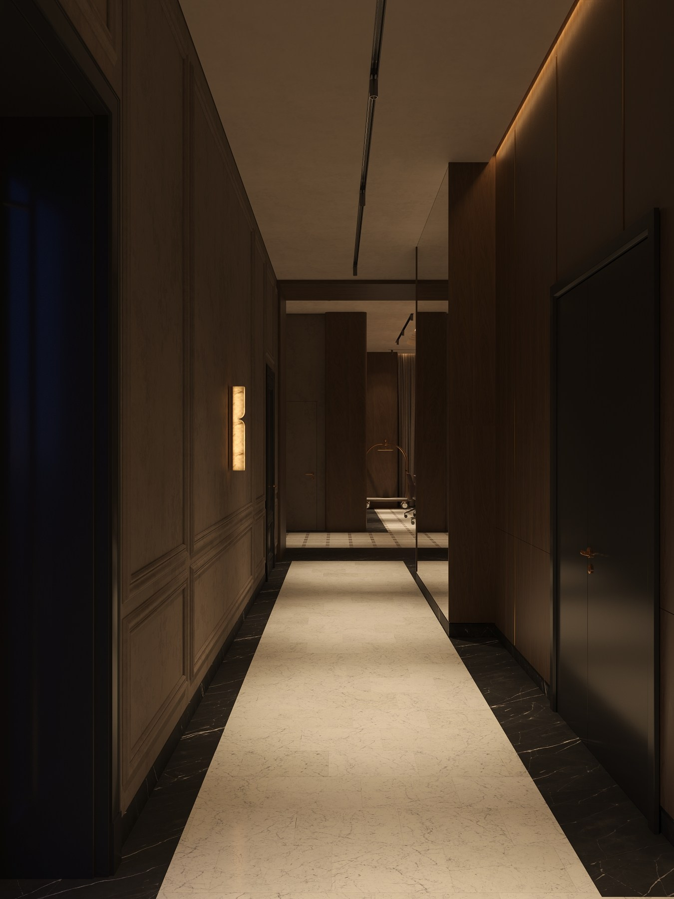 Рецепция и лобби-бар отеля, ЦУМ. Rezells Architects — студия дизайна жилых и коммерческих интерьеров