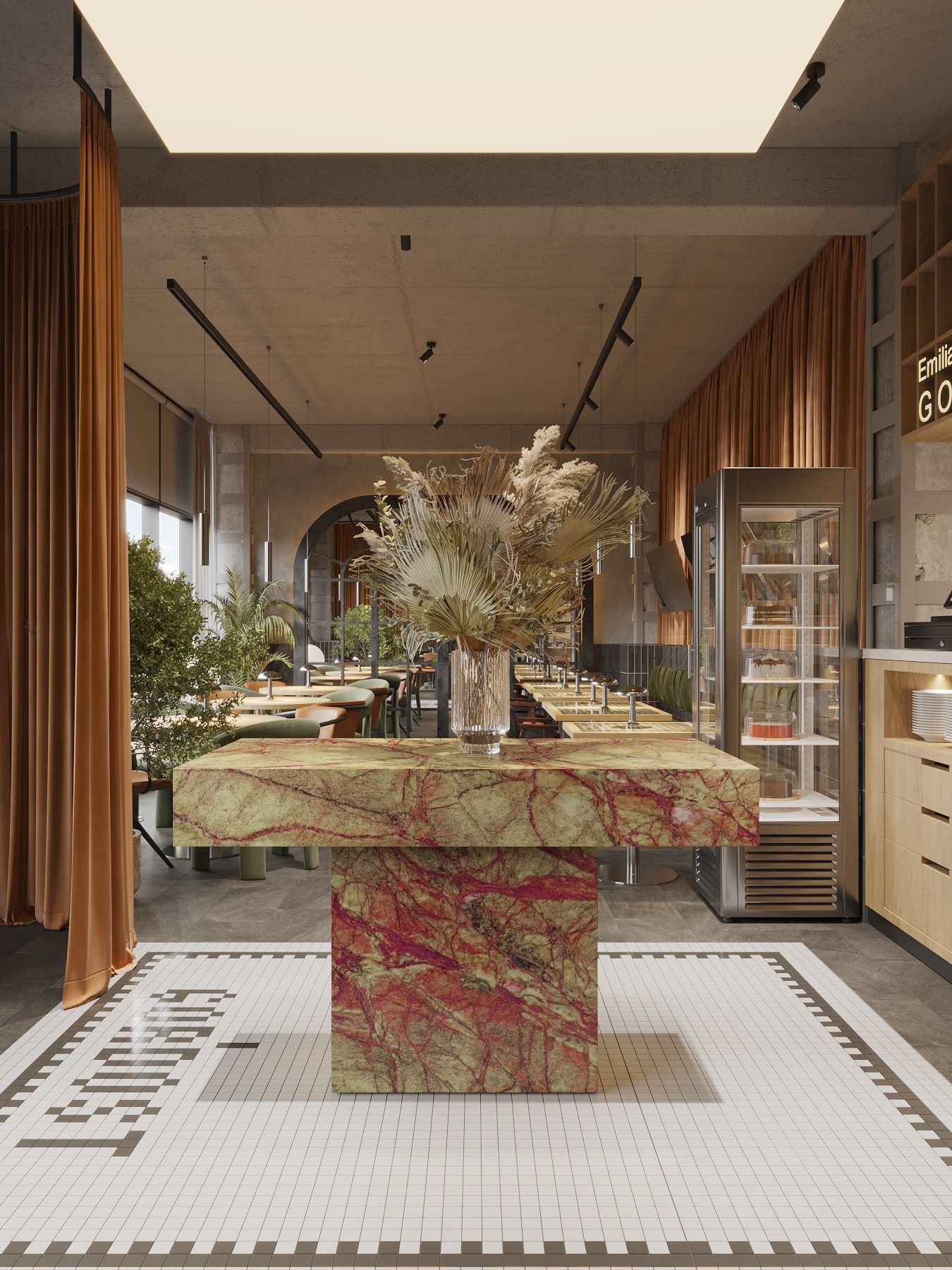 EMILIA by GORDOST / гастробистро, 80 м². Rezells Architects — студия дизайна жилых и коммерческих интерьеров