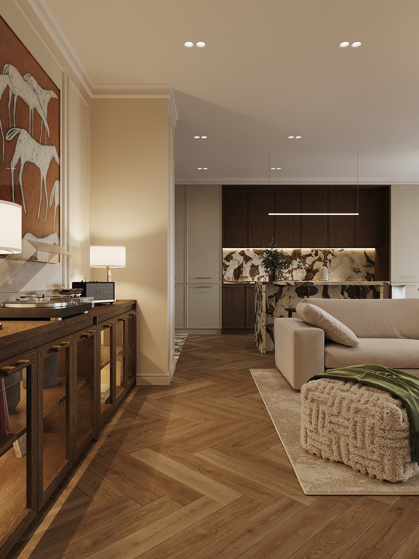 АППАРТАМЕНТЫ LAPLAND/ квартира, 95 м². Rezells Architects — студия дизайна жилых и коммерческих интерьеров