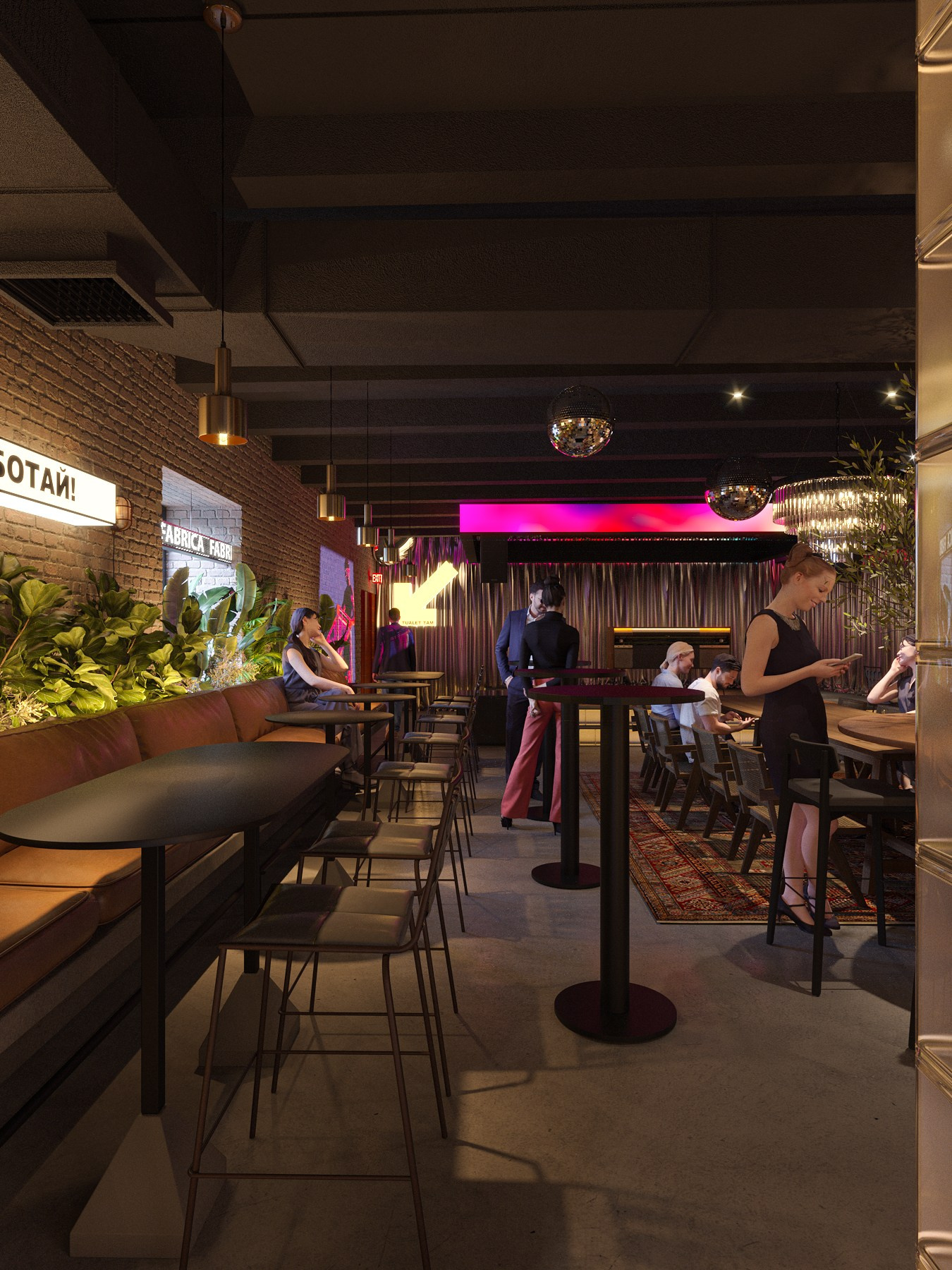 ЦЕХ / пространство для вечеринок на месте старой кондитерской фабрики, 300 м². Rezells Architects — студия дизайна жилых и коммерческих интерьеров