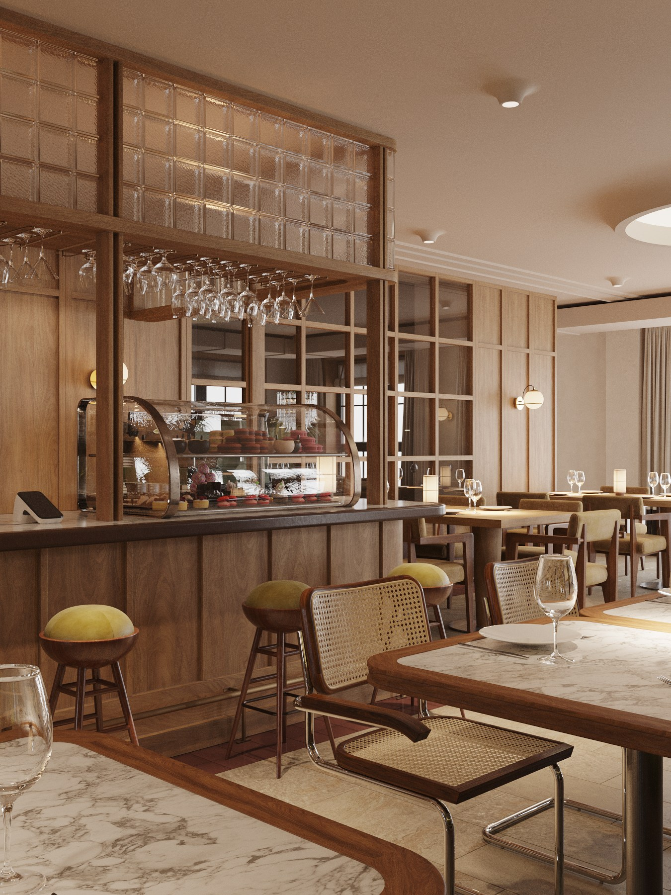 КУРИЦА ИЛИ РЫБА / семейный ресторан, 200 м². Rezells Architects — студия дизайна жилых и коммерческих интерьеров