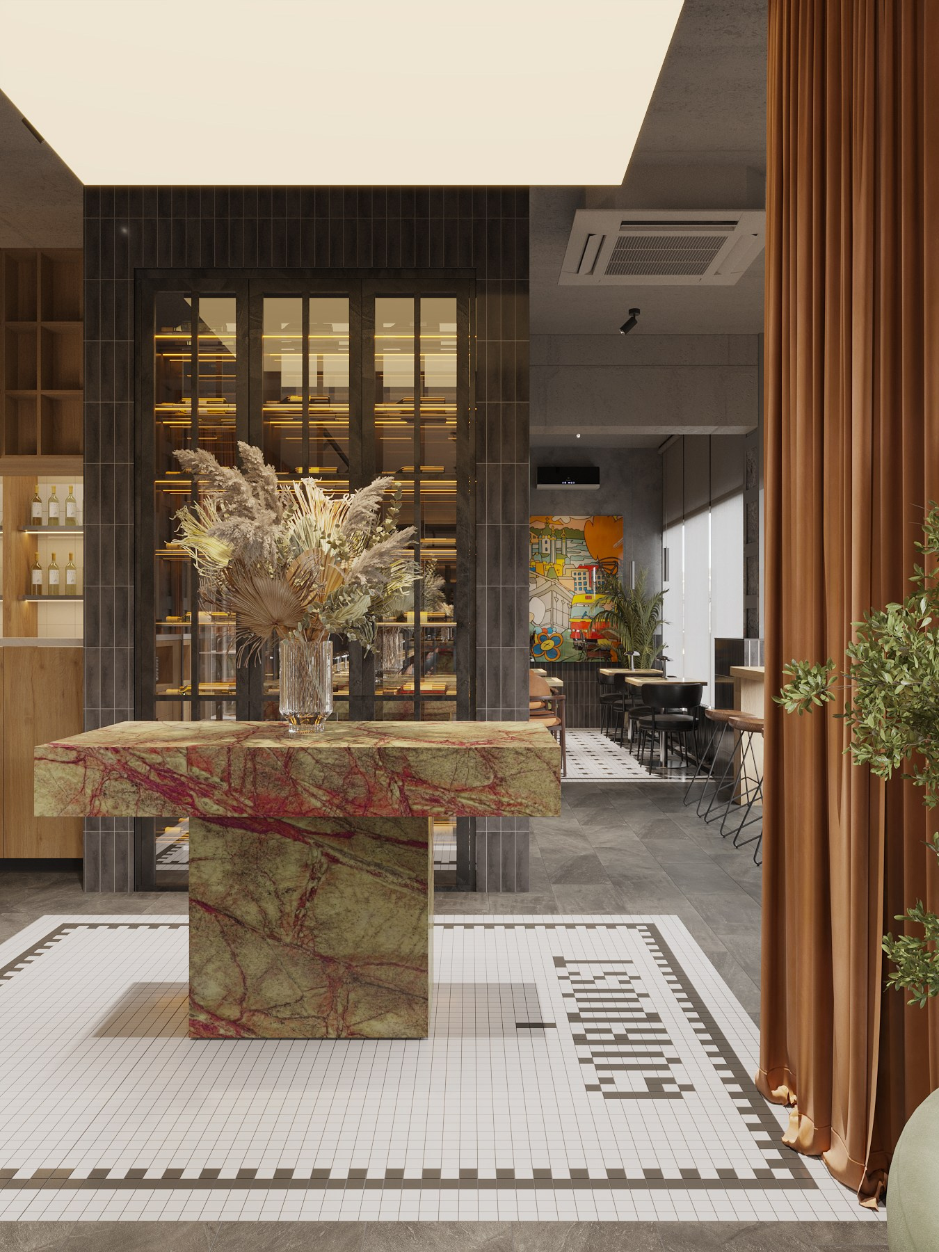 ХОЛЛ КРК «ЗАРЯ» / кинотеатр, 650 м². Rezells Architects — студия дизайна жилых и коммерческих интерьеров