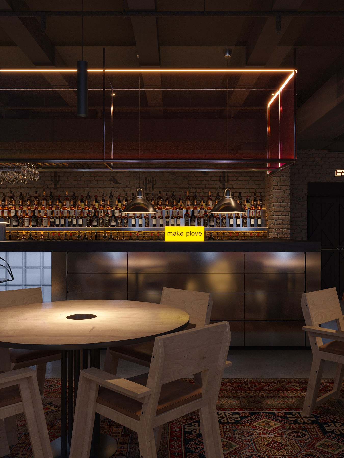 ЦЕХ / пространство для вечеринок на месте старой кондитерской фабрики, 300 м². Rezells Architects — студия дизайна жилых и коммерческих интерьеров