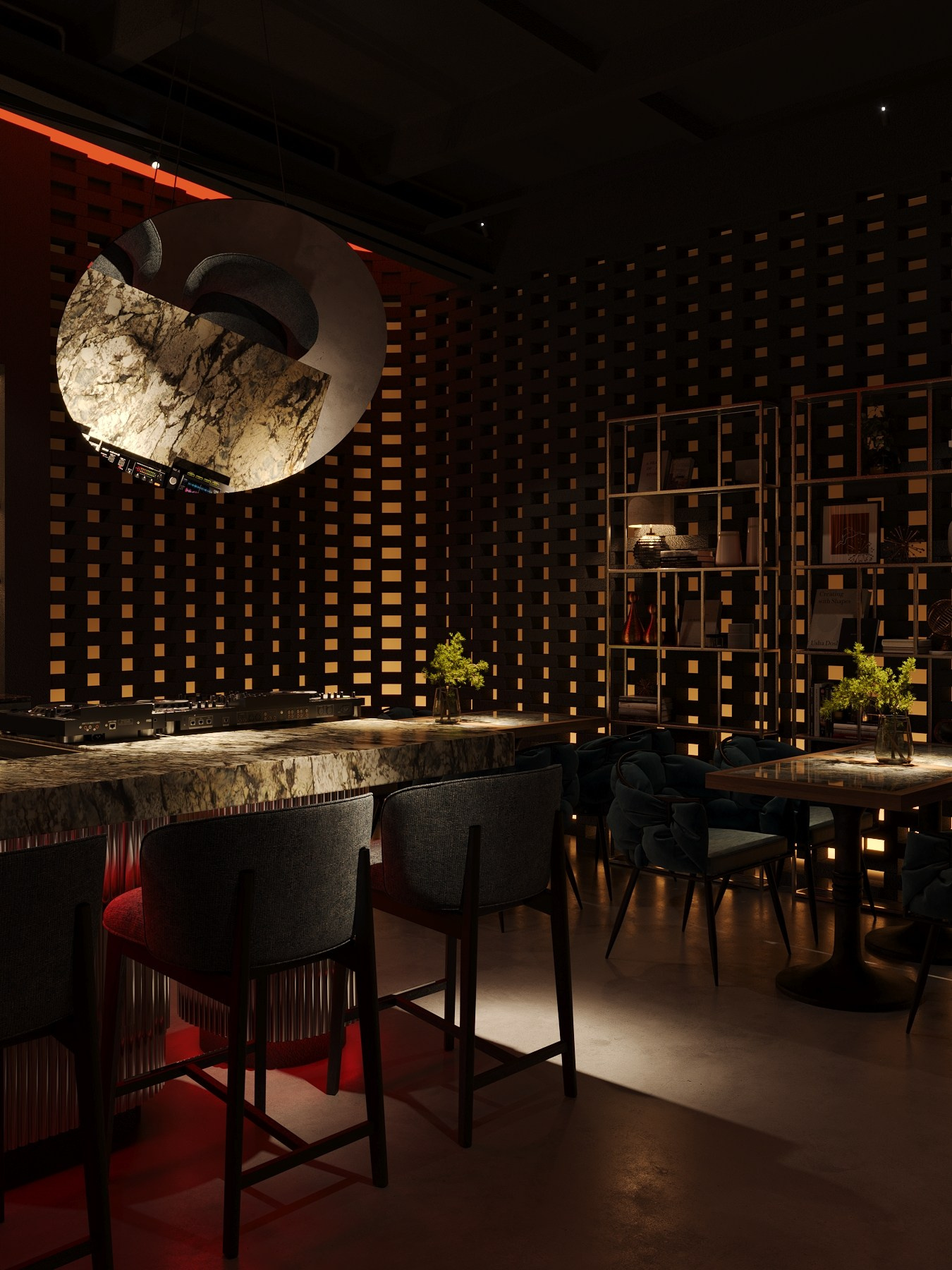 СКЛАД / концептуальный коктейль-бар, 60 м² (1). Rezells Architects — студия дизайна жилых и коммерческих интерьеров