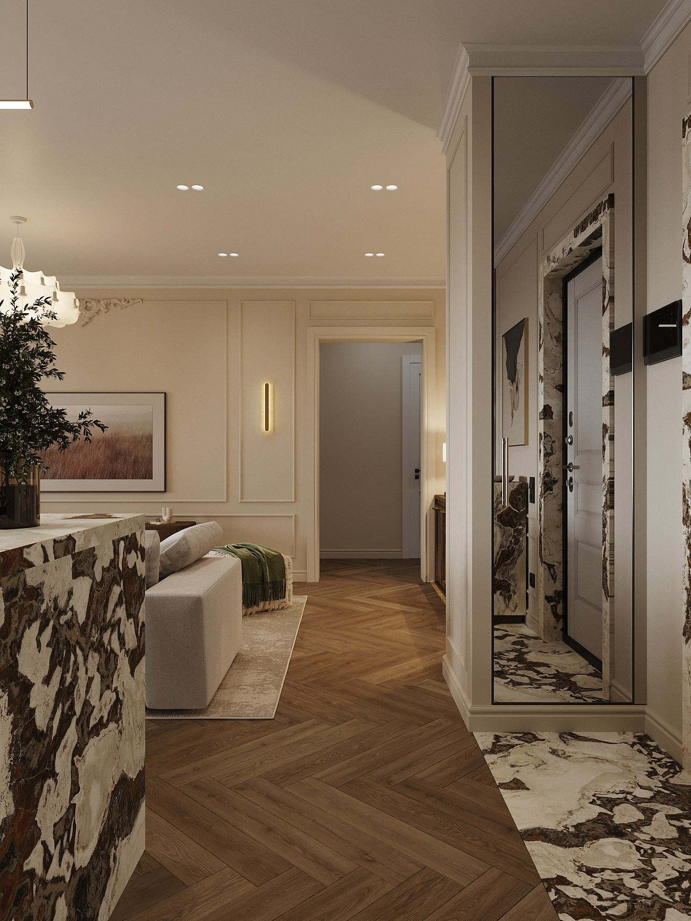 АППАРТАМЕНТЫ LAPLAND/ квартира, 95 м². Rezells Architects — студия дизайна жилых и коммерческих интерьеров