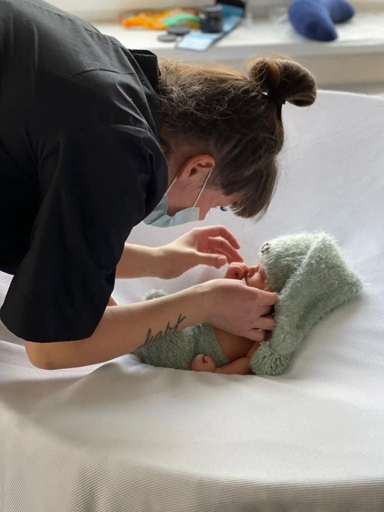 Процесс съёмки. Фотограф новорожденных в Воронеже