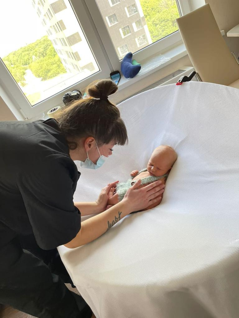 Процесс съёмки. Фотограф новорожденных в Воронеже