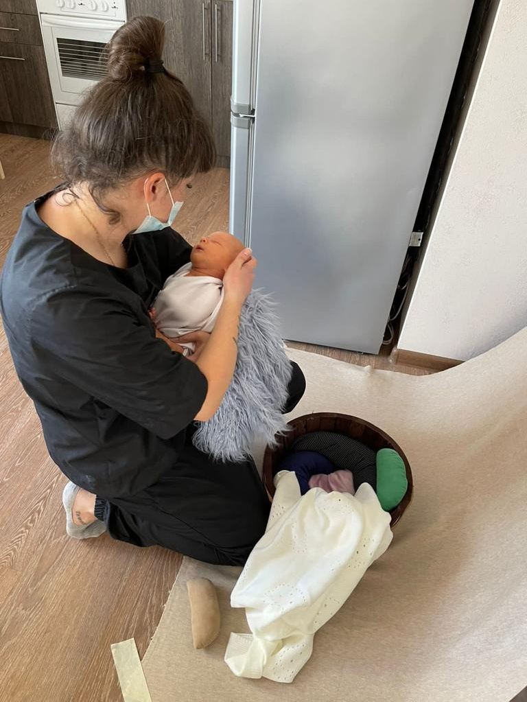 Процесс съёмки. Фотограф новорожденных в Воронеже