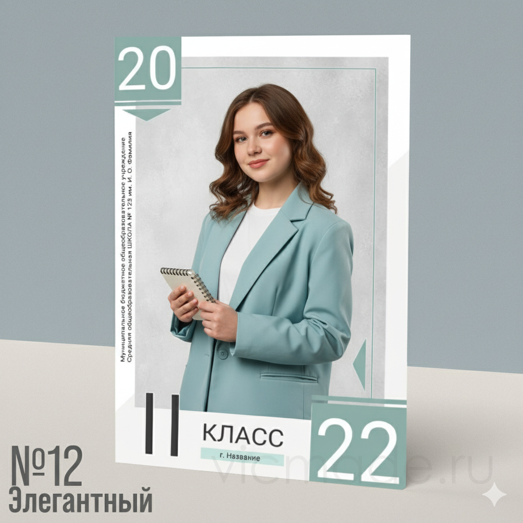 Макет фотокниги 9 -11 класс — Элегантный. Фотокниги и выпускные альбомы в Иваново