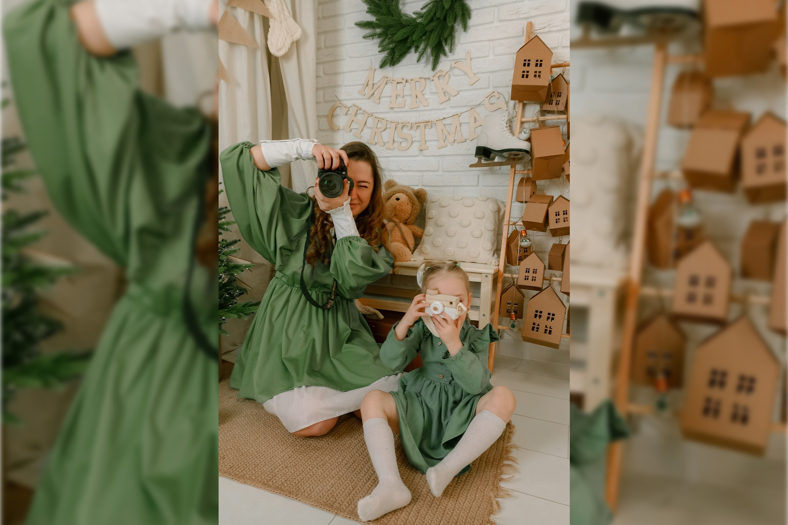 Мать и ребенок смотрят друг на друга