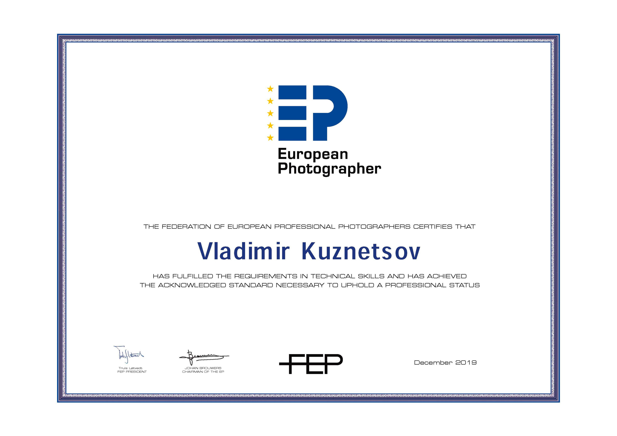 Фотограф Владимир Кузнецов, Москва, информация