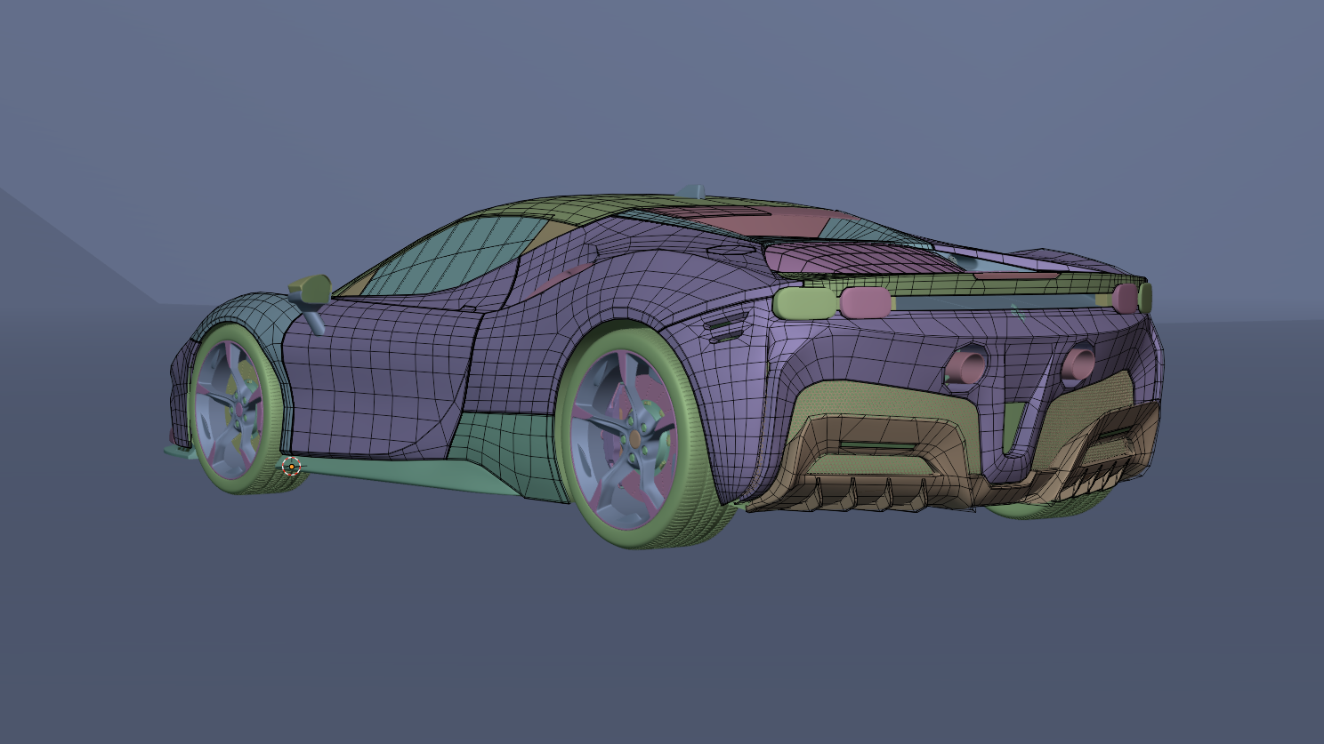 FerrariSF90. Архитектурная визуализация