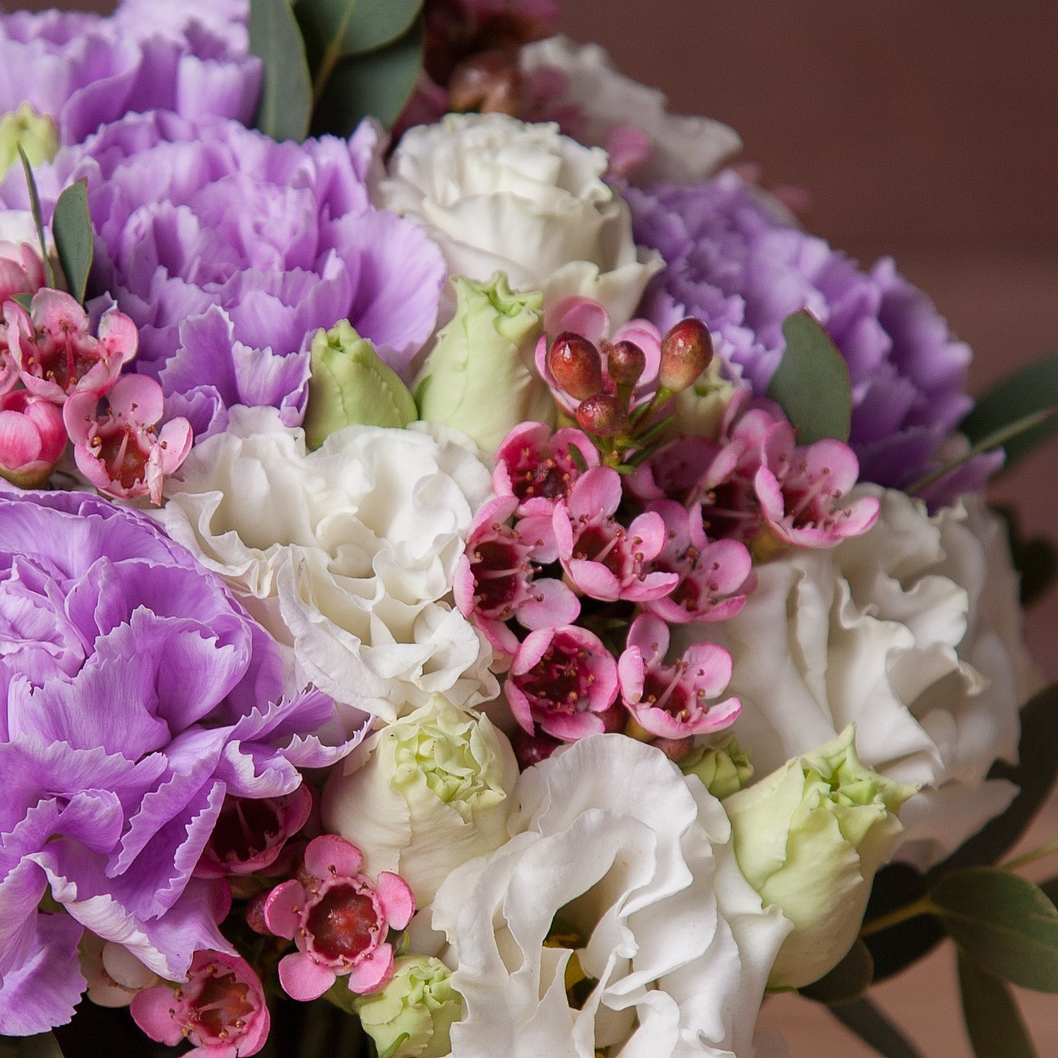 Свадебный букет в сиреневых тонах. Флорист Маргарита Гладкова