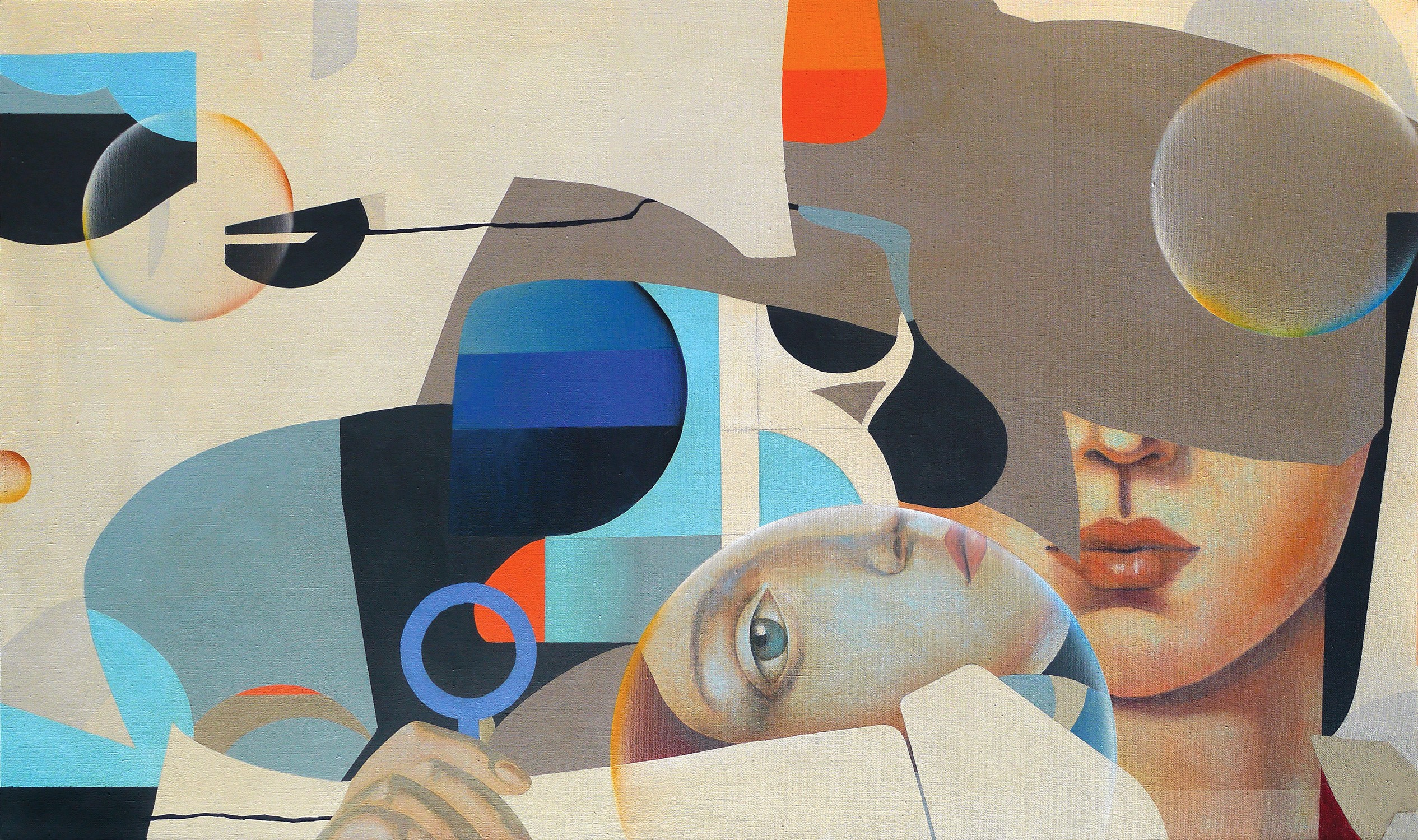 Мыльные пузыри. Художник-абстракционист Ольга Рикун. Москва