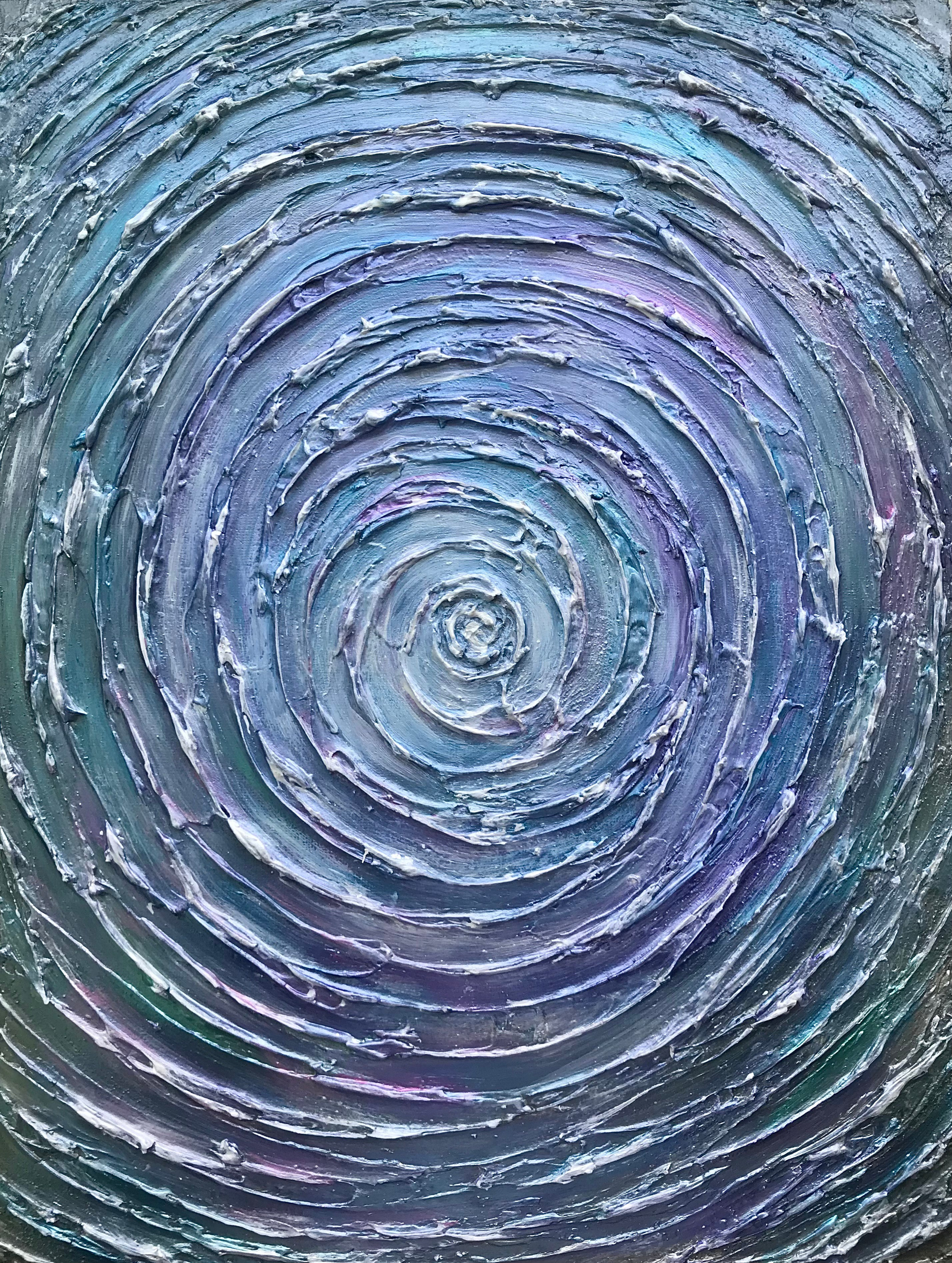 голубая абстрактная спираль