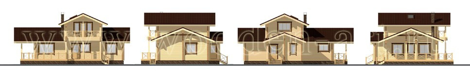 «Монино» 177 кв. м. Проекты деревянных домов