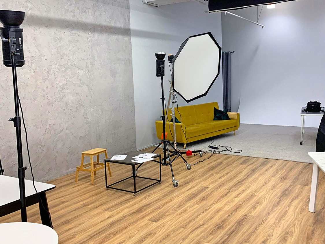 Арендованная фотостудия