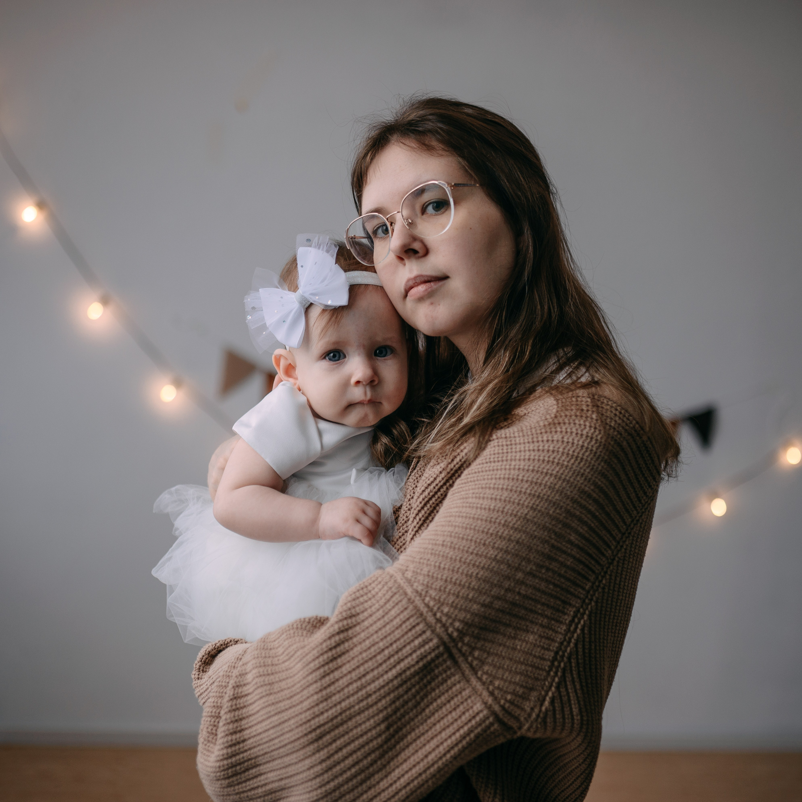 Семейная фотосессия в студии Саратов. Фотограф на крещение в Саратове Марина Грушина