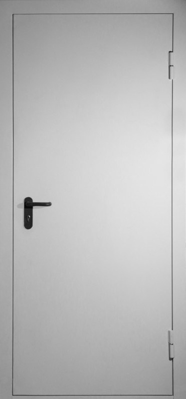 Дверь входная противопожарная .Серый цвет. утеплитель минеральная вата