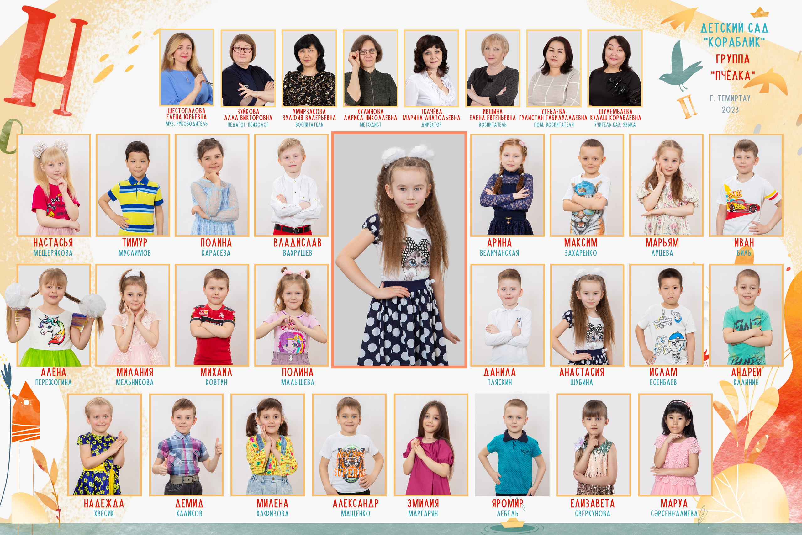 Виньетка с индивидуальным портретом ребенка. Оживающий портрет. Казахстан, Караганда, Темиртау. Фотограф Наталья Наконечная