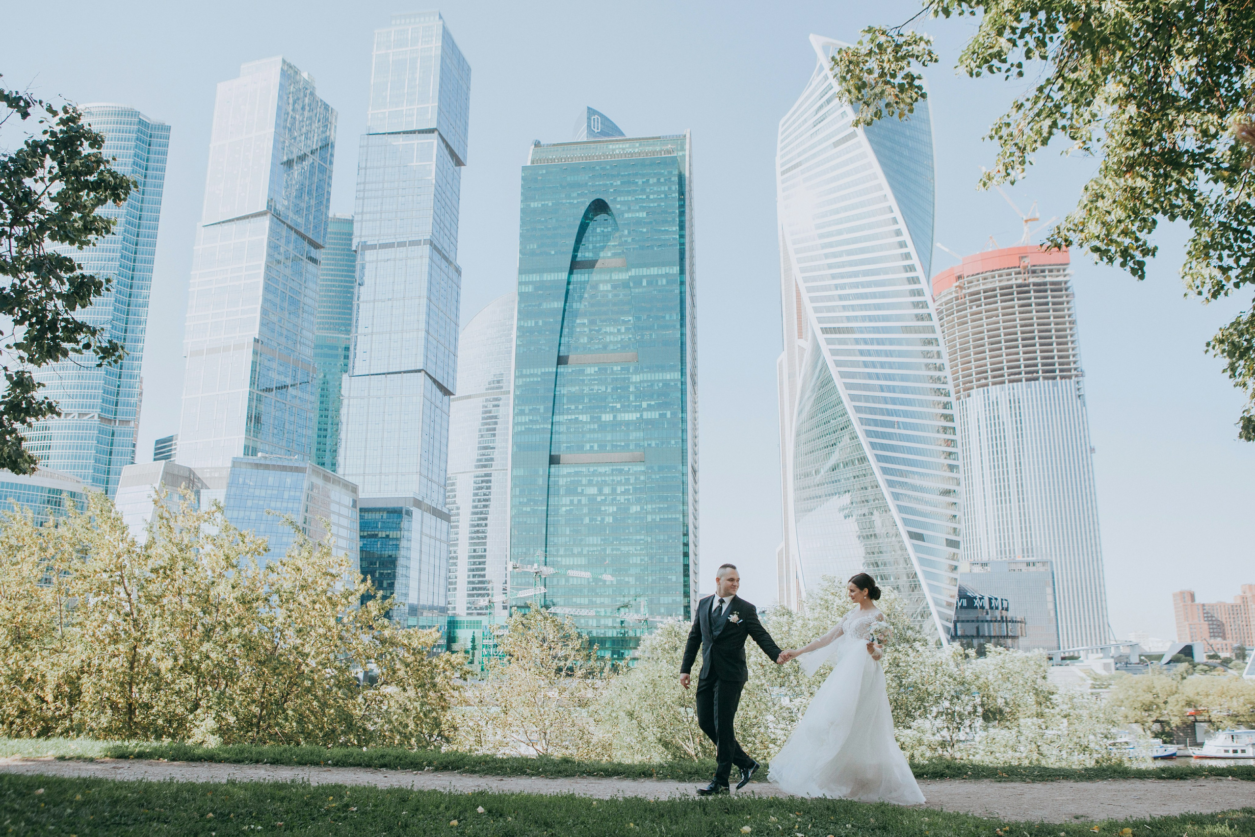 Места для свадебной прогулки Москва. Свадебное фото и видео Москва Кристина Музыка