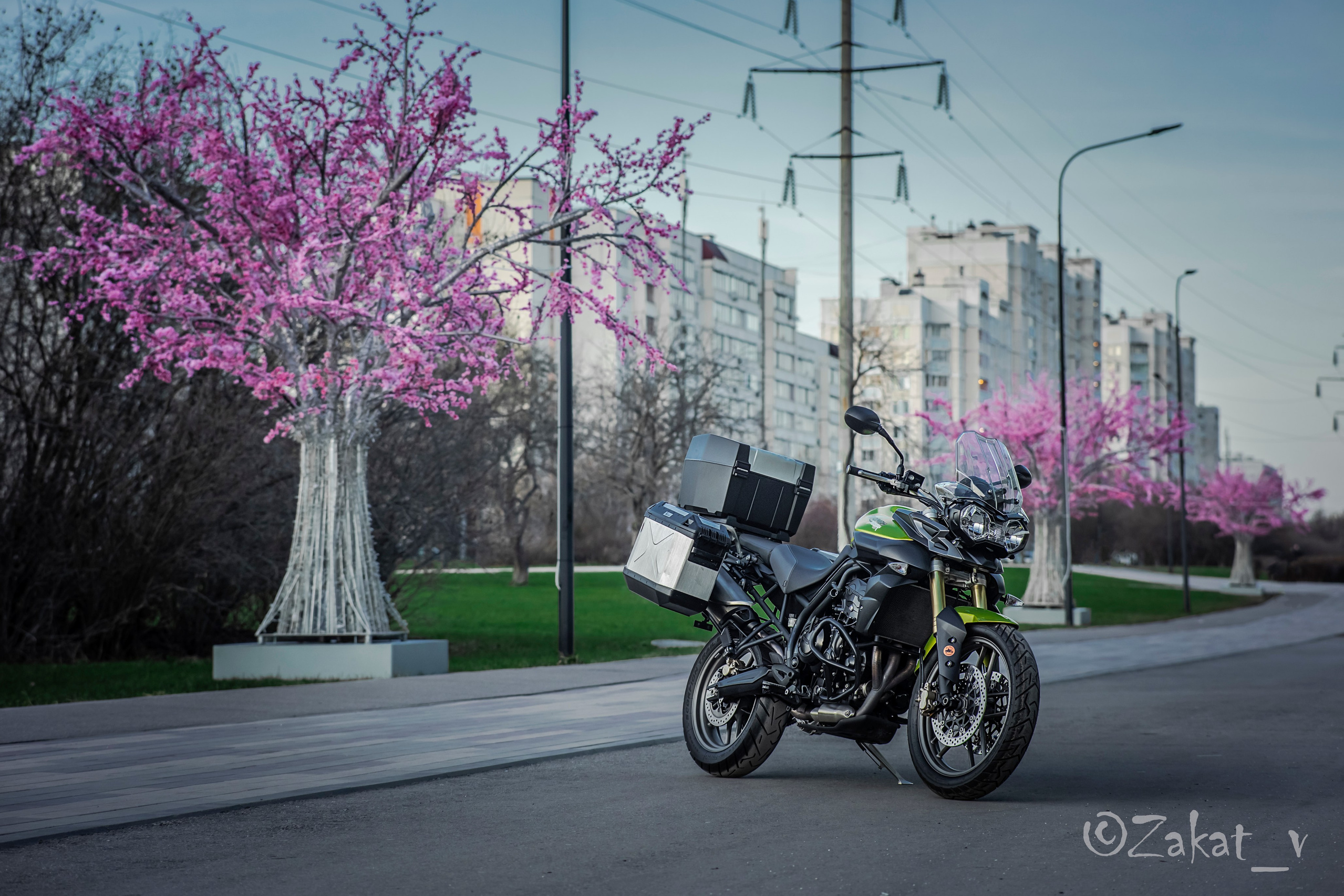 Фотосъемка для продажи мотоциклов. Репортажный фотограф, Москва, Закат