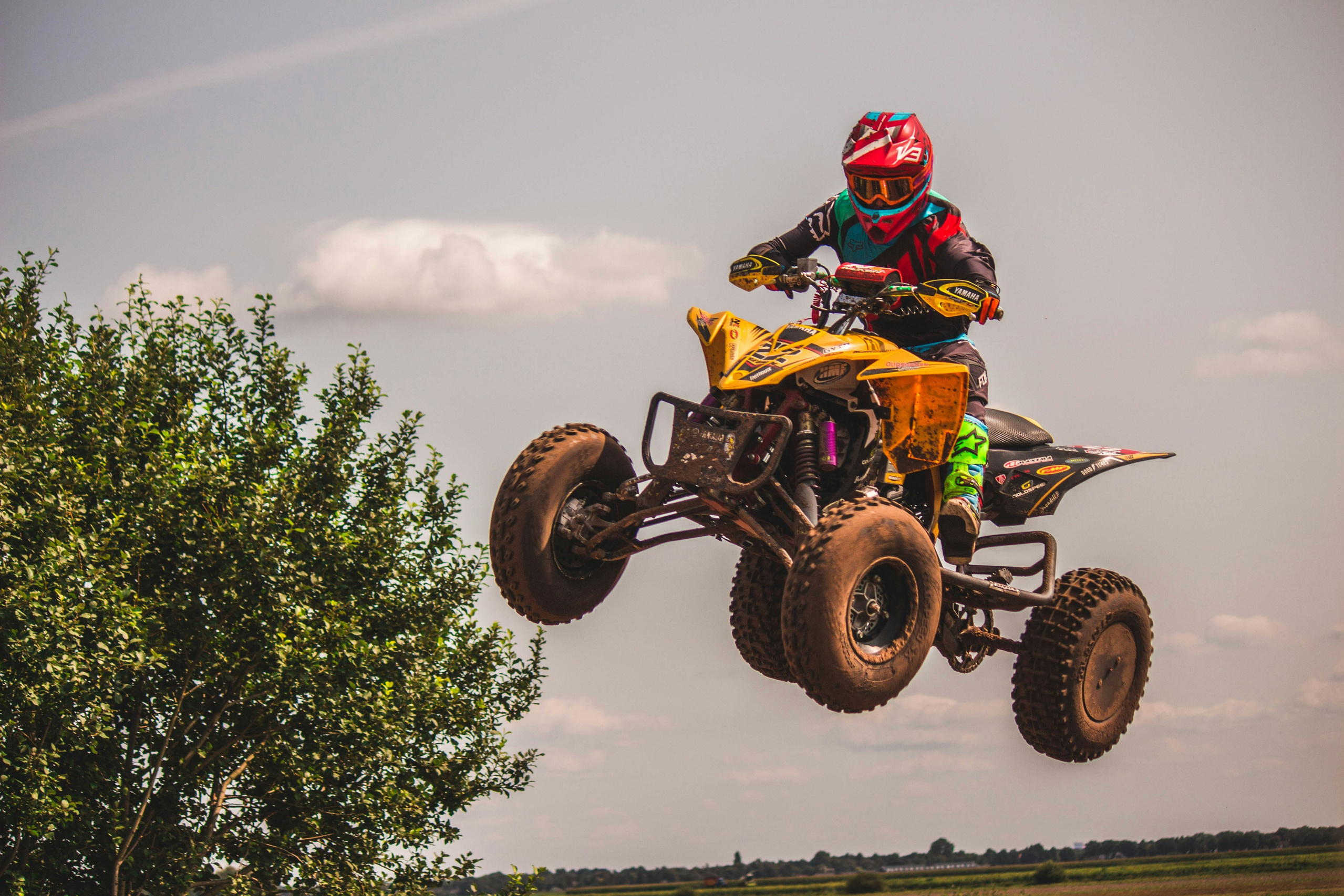 Snowmobile and ATV rides on forest trails near Moscow