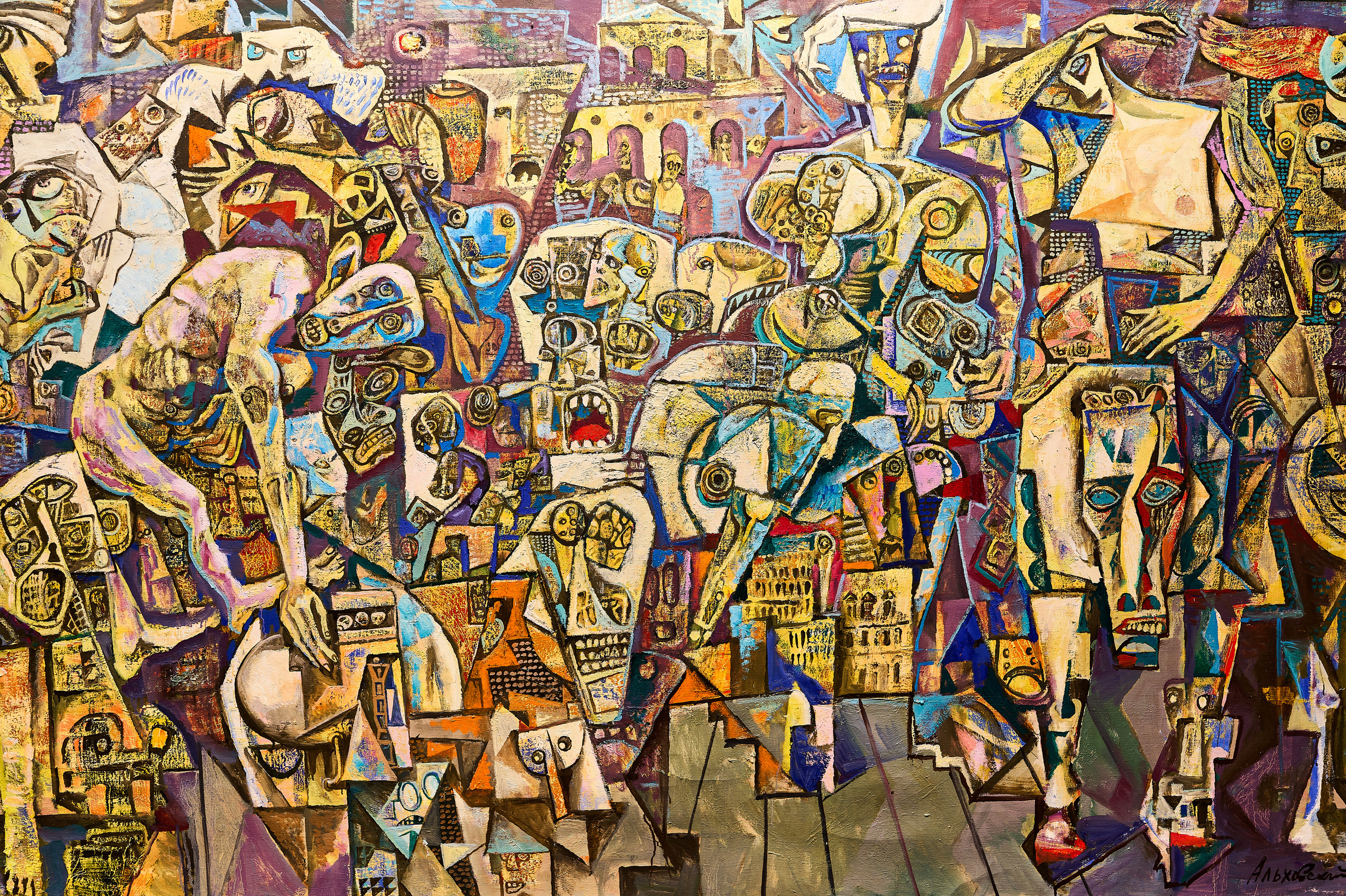 Картина в музее современного искусства Erarta в Санкт-Петербурге