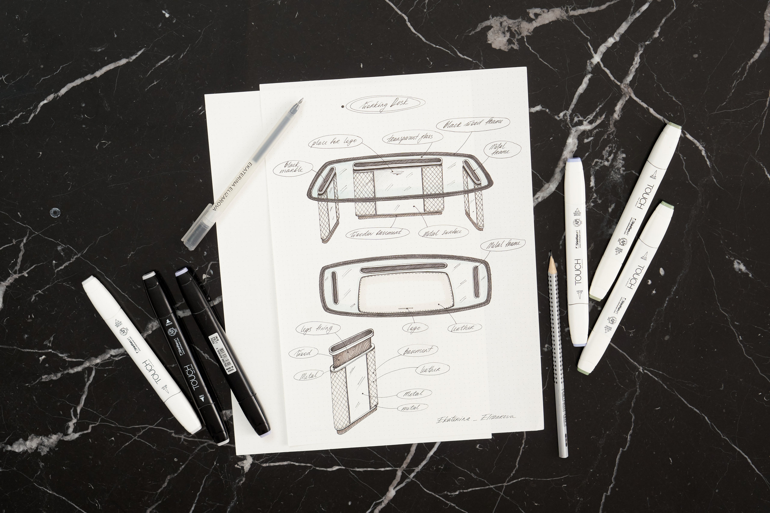 SKETCHES. Elizarova Design Studio