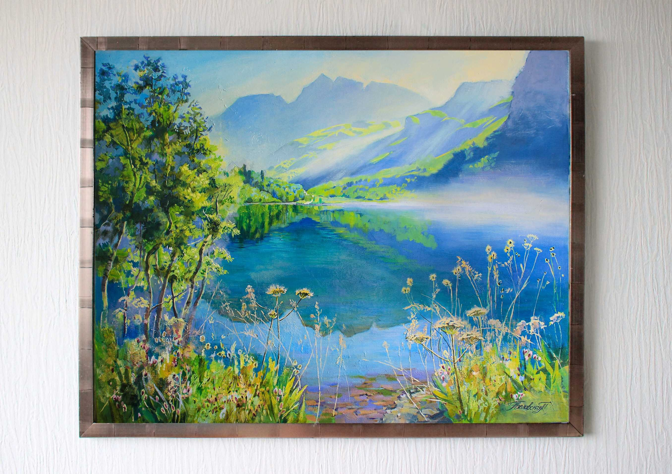 Картина «ЛУЧ РАССВЕТА НАД КАРДЫВАЧОМ». Художник Татьяна Поплавская. Интерьерный дизайнер в Сочи Поплавская Татьяна. Проектирование интерьеров и организация процесса ремонта