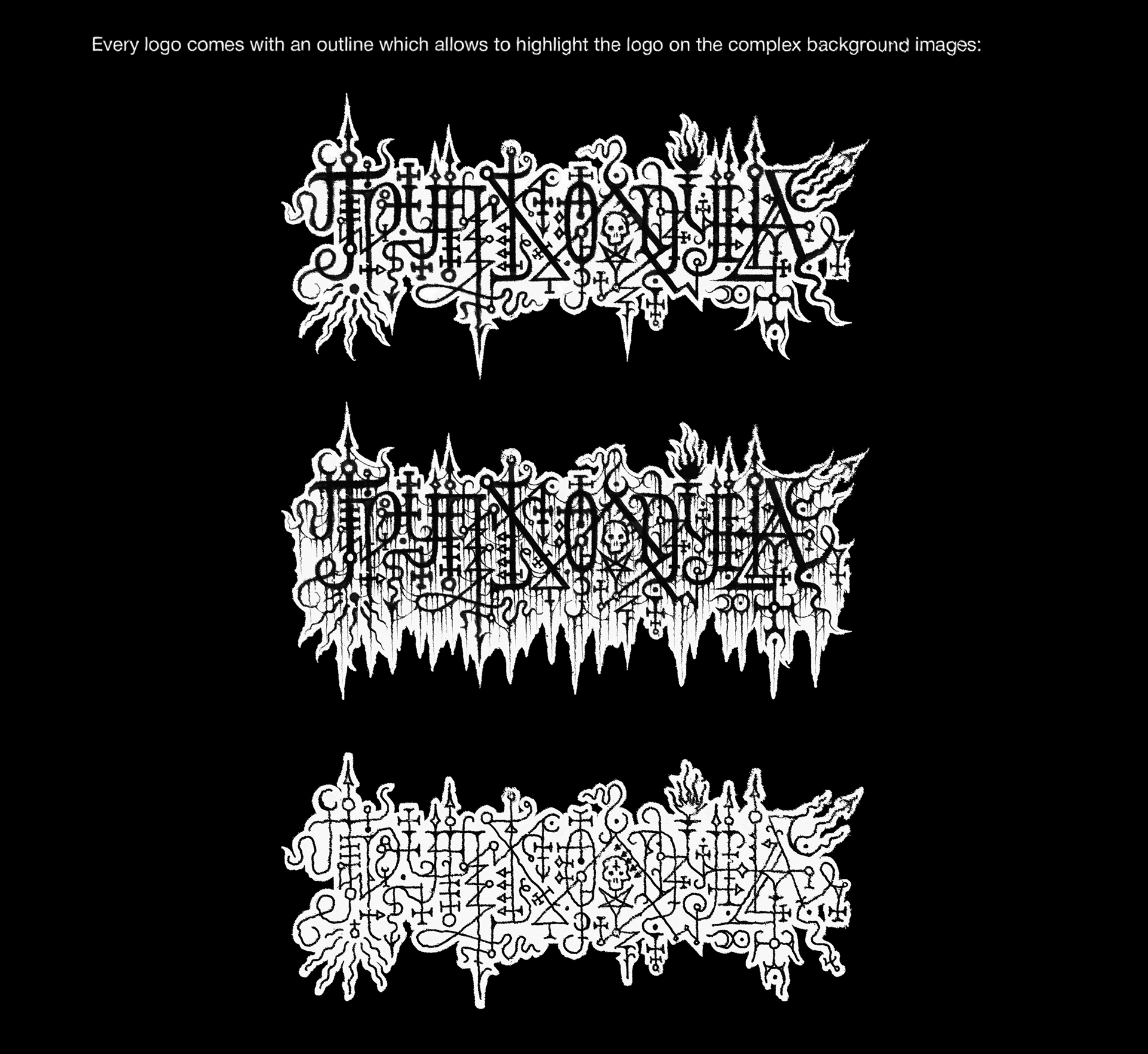 Труп Колдуна | metal logo design & creation. GNOIZM | Metal Logos & Dark Lettering