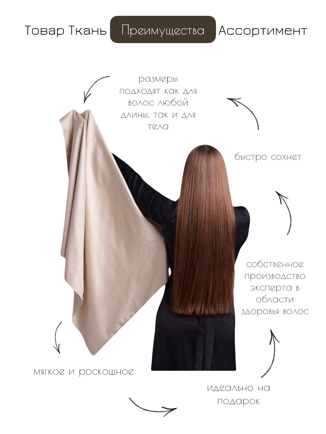 Полотенце черное