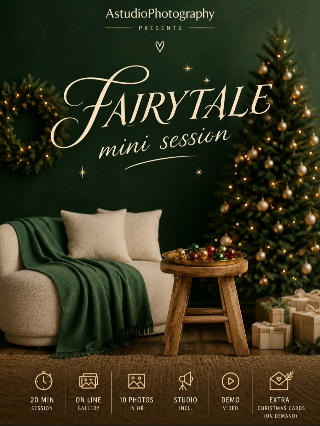 Christmas shoot. Family, Children and Business photographer in Belgium