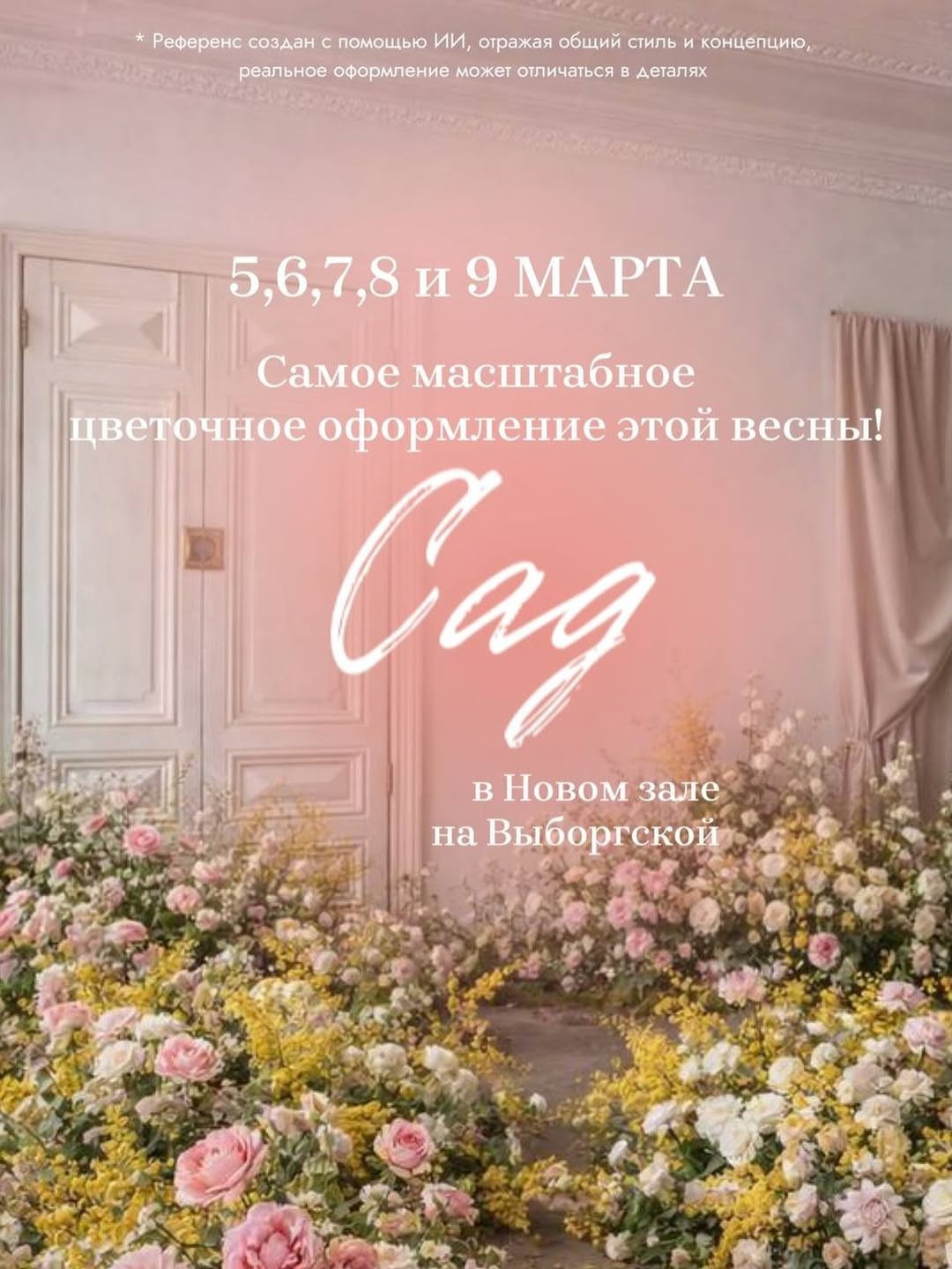 Фотосессия в студии с живыми цветами к 8 марта