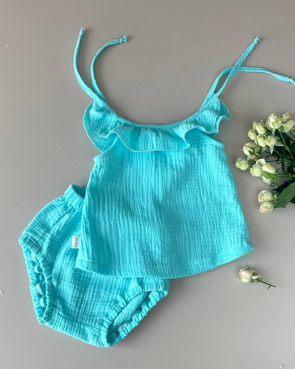 056 Топ на завязках. Эко-одежда для детей