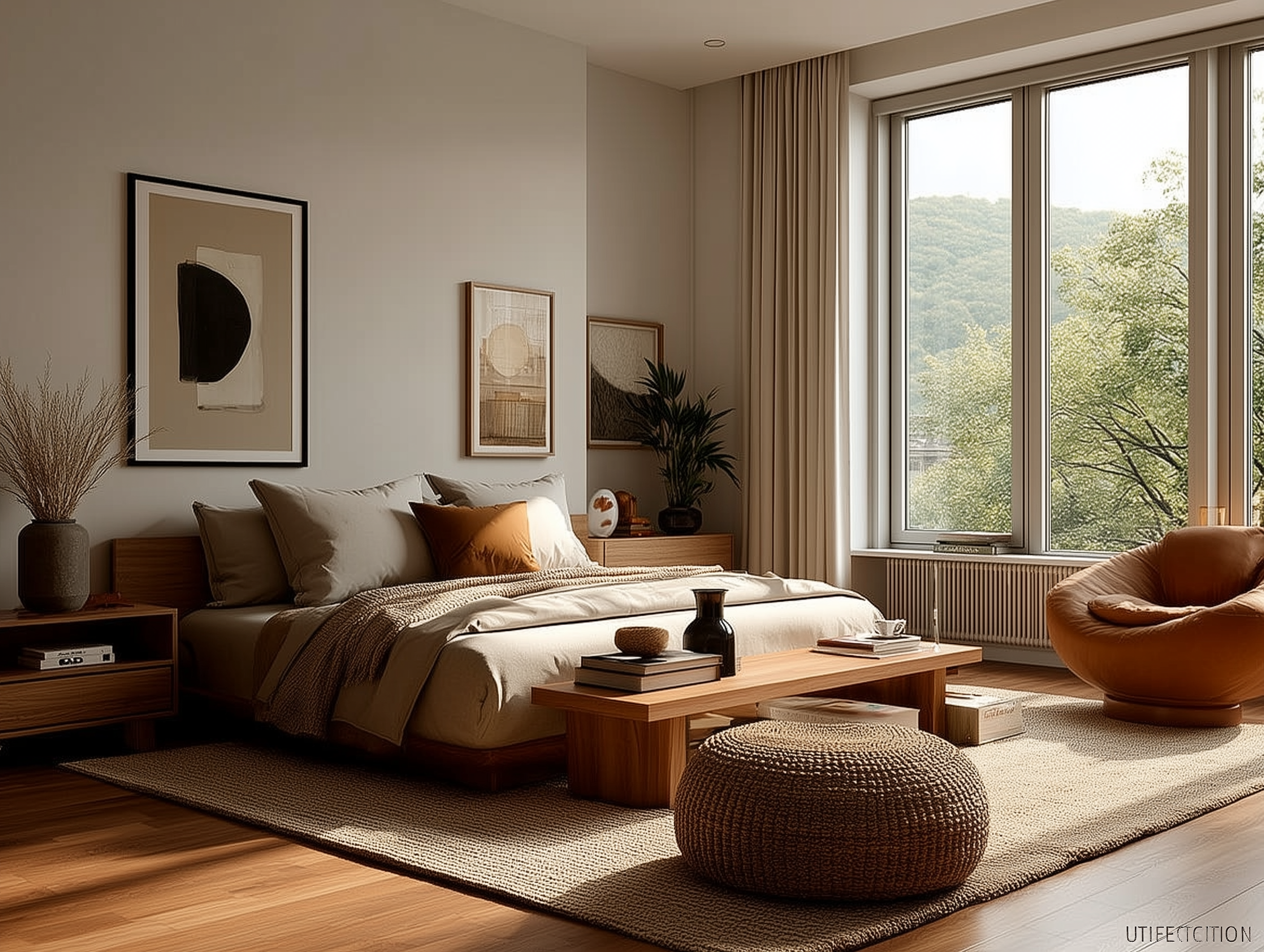 Концепт в Midjourney. 3D визуализация интерьера и архитектурной среды