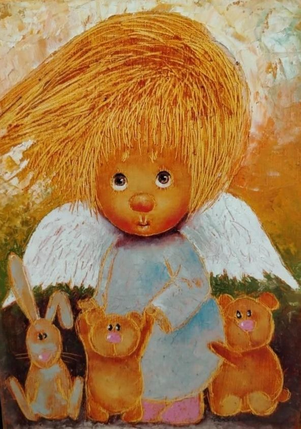 Ангел, игрушки, дети