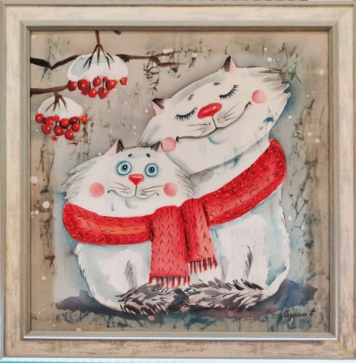 Коты, тепло, любовь, обнимашки