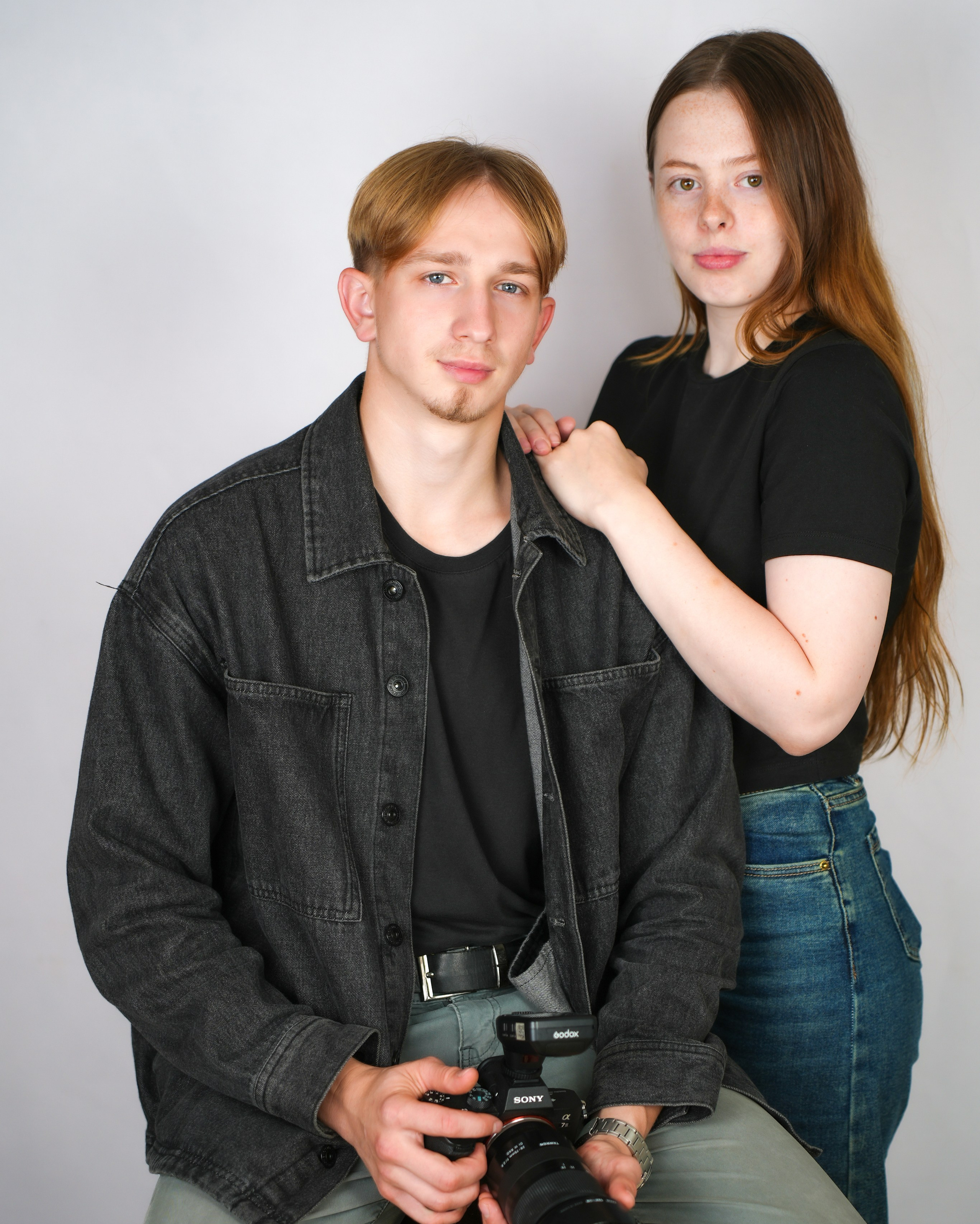 Школьная фотография Поповы
