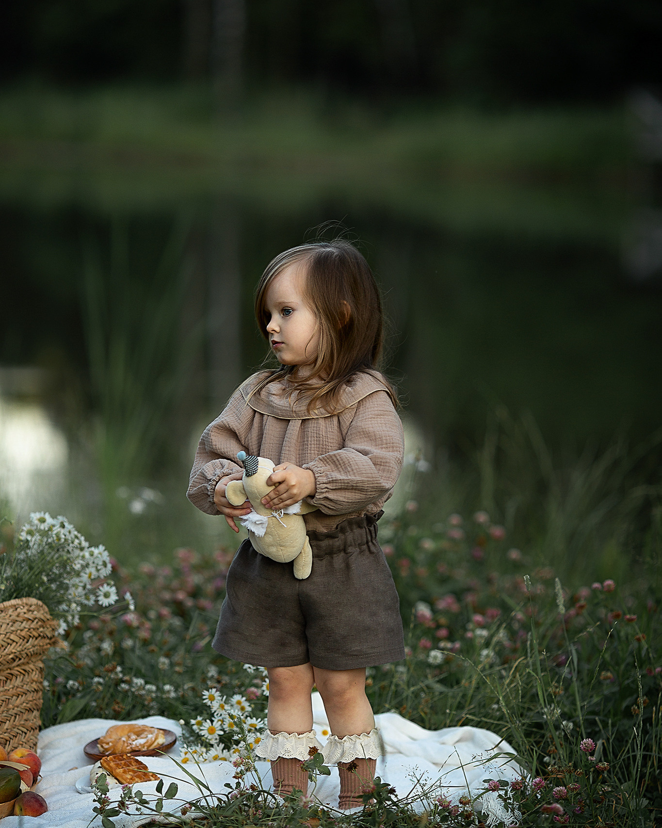039 Блузка с воланом. Эко-одежда для детей