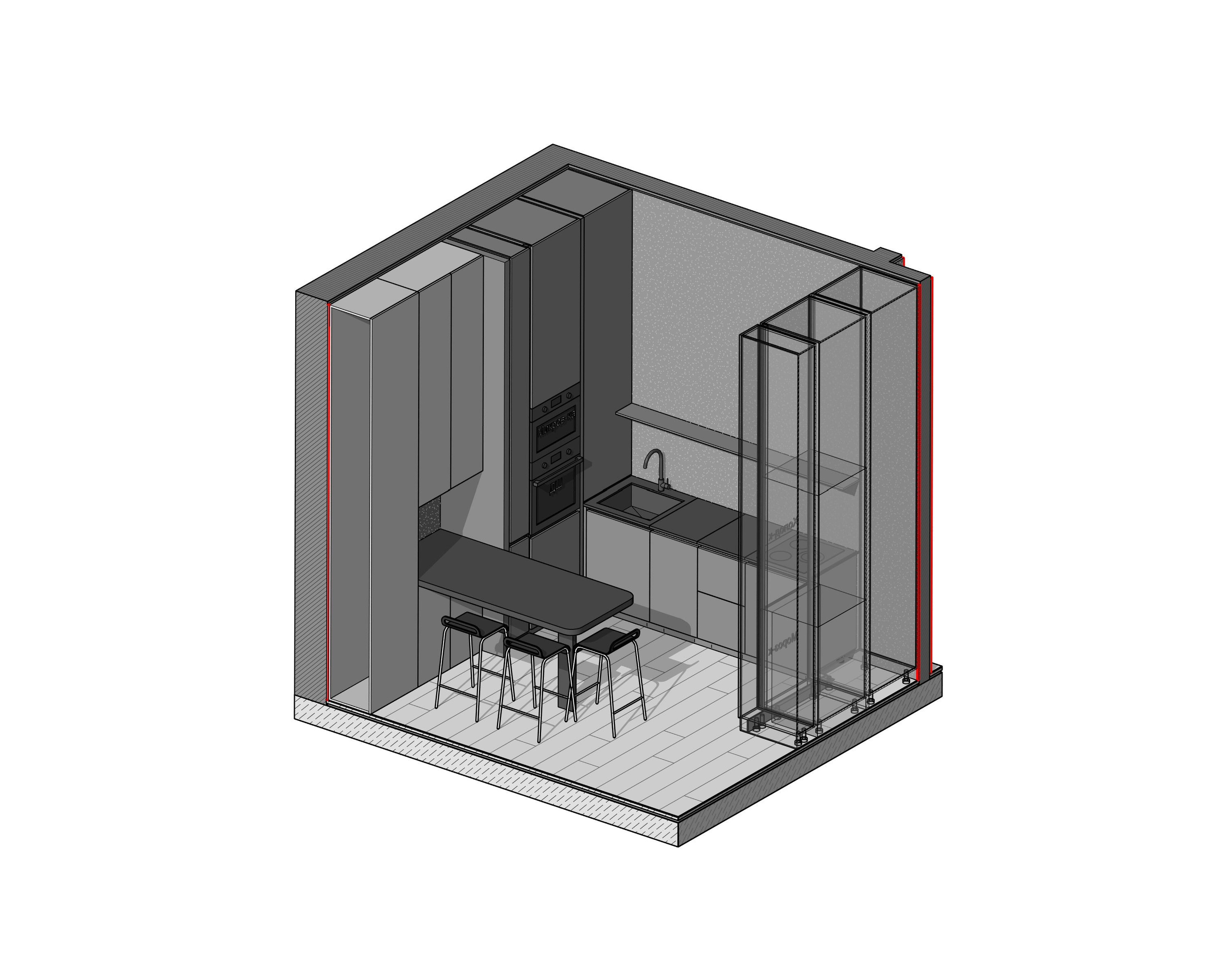 Квартира ЖК Премиум Парк г. Владивосток. Архитектурно-дизайнерское бюро ROOMS