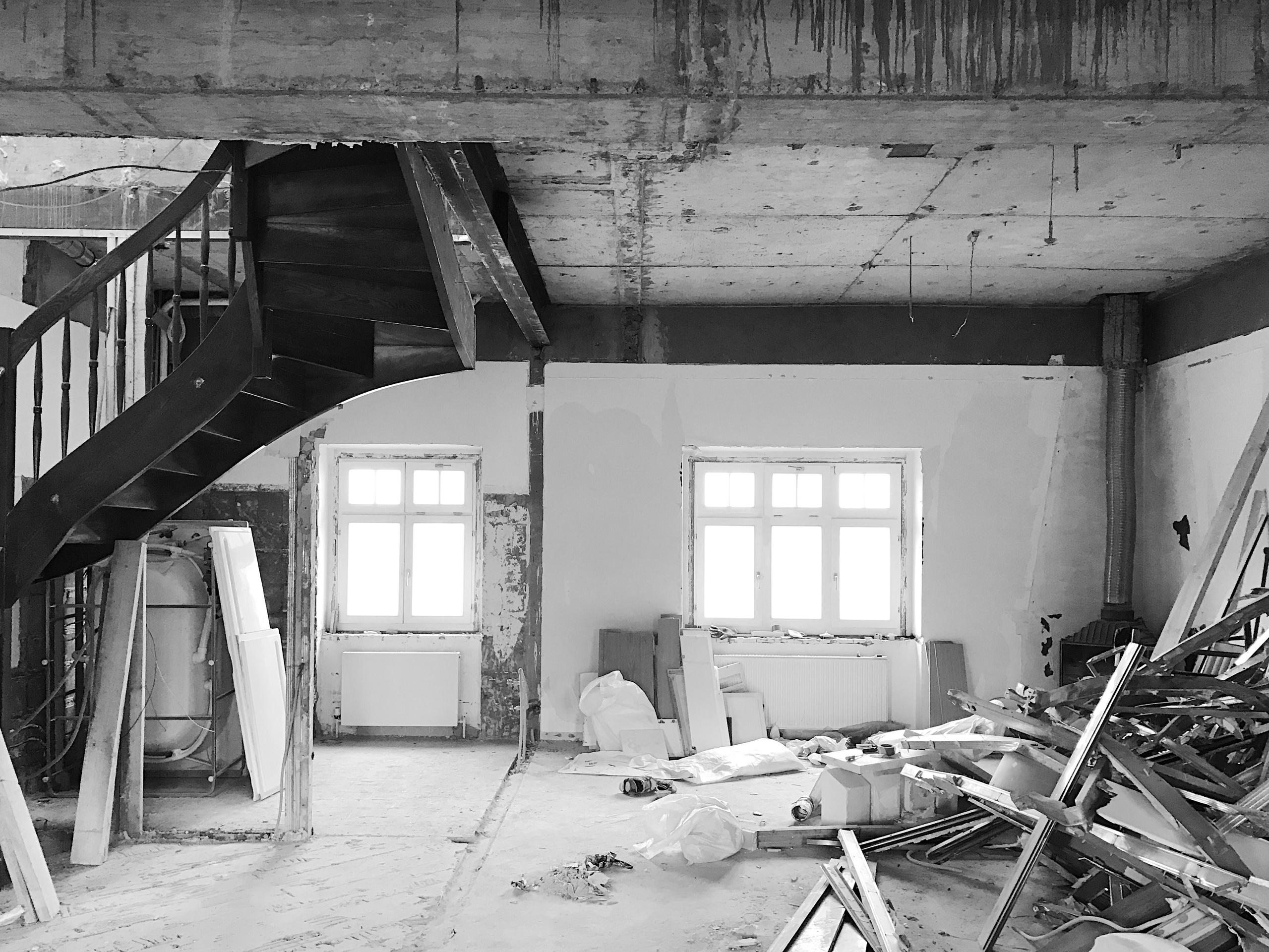 Процесс стройки | Квартира на Ефремова. Artforma