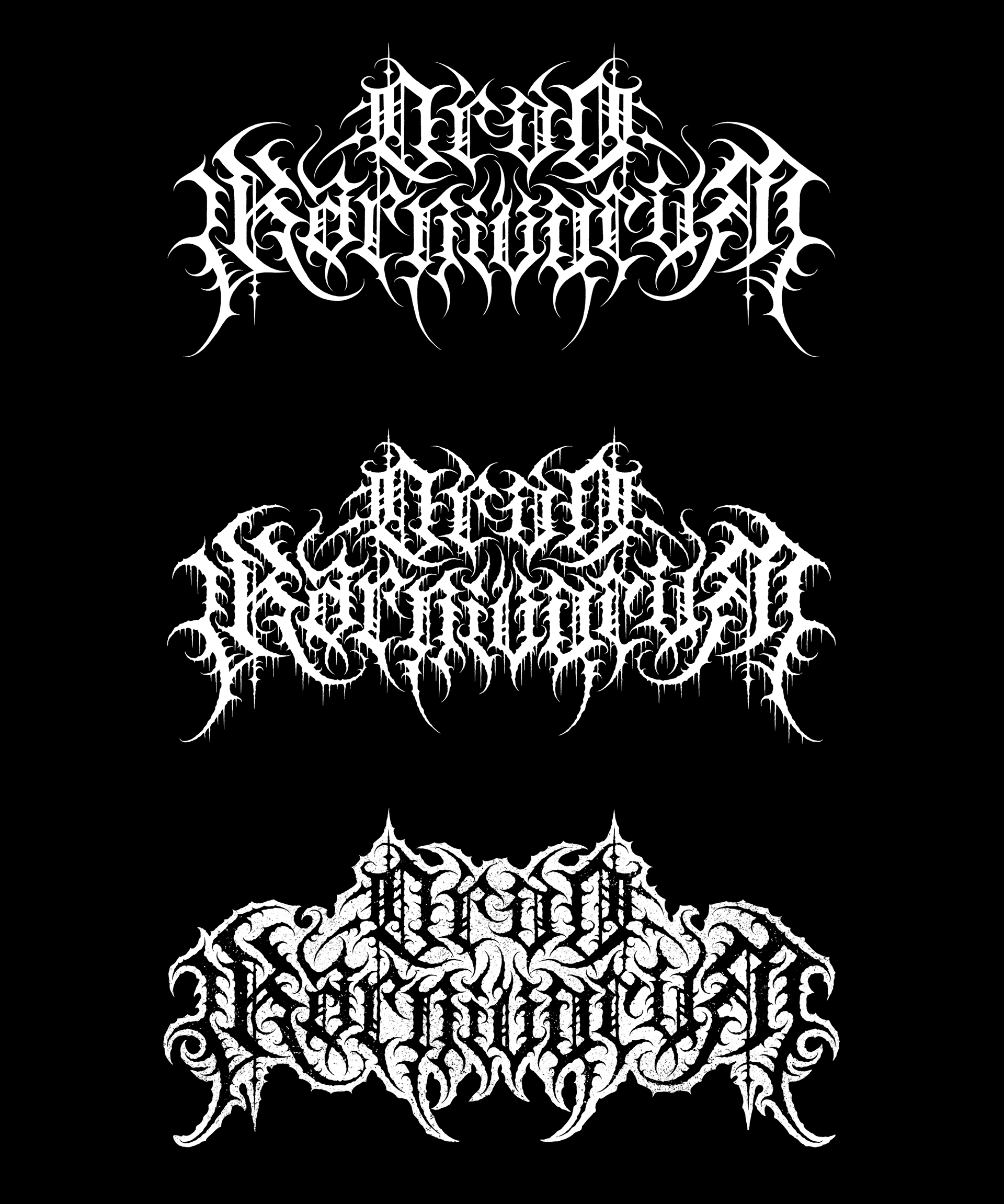Ordo Karnivorum | metal logo design & creation. GNOIZM | Metal Logos & Dark Lettering