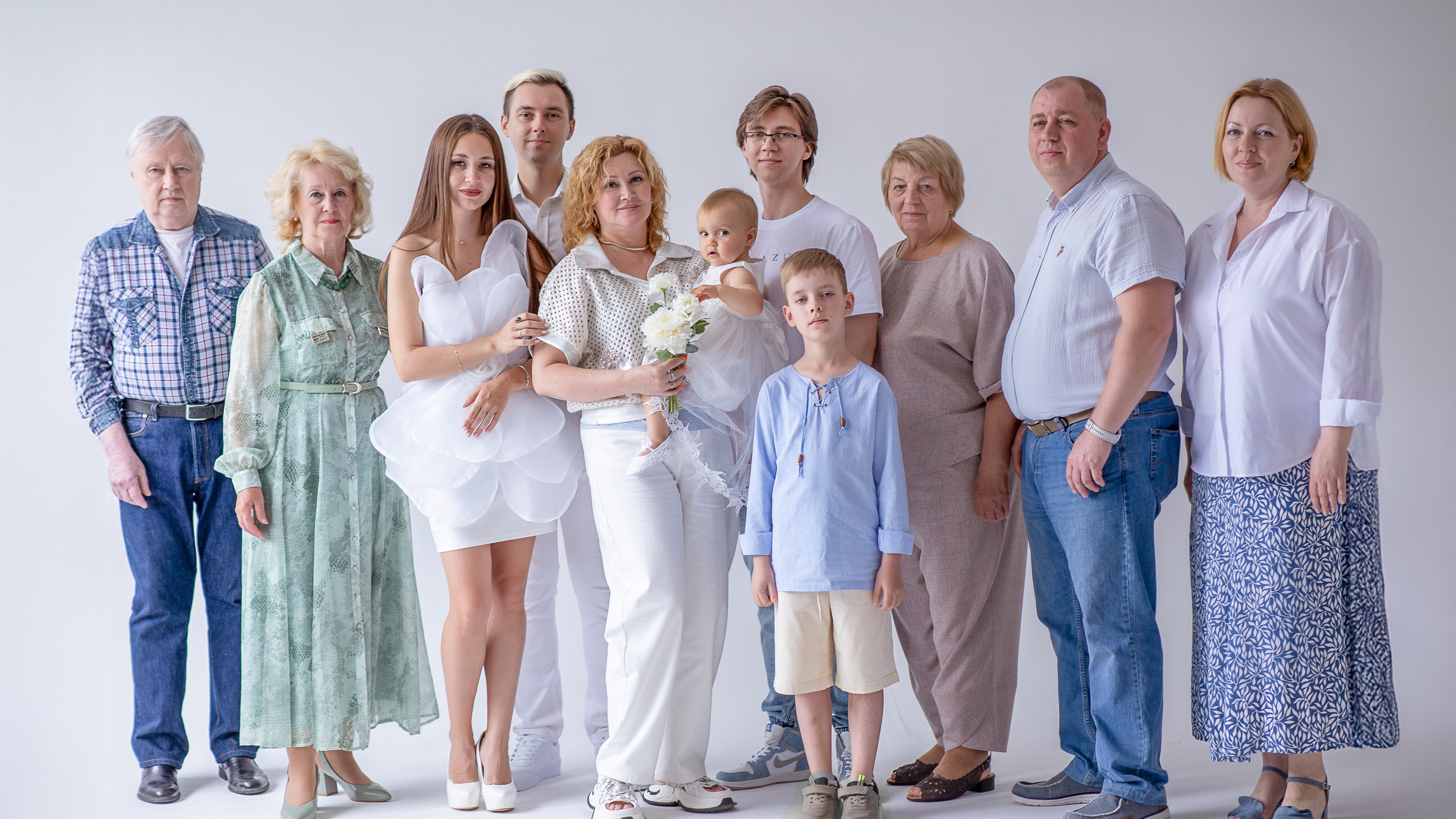 Фотосессия большой семьи. Фотограф Первого годика в санкт-Петербурге