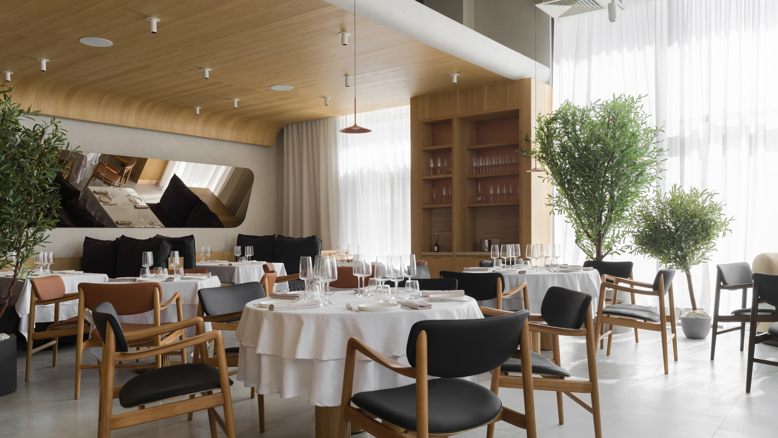 NEGRONI restaurant in Astana Kazakhstan designed by QUADRUM STUDIO