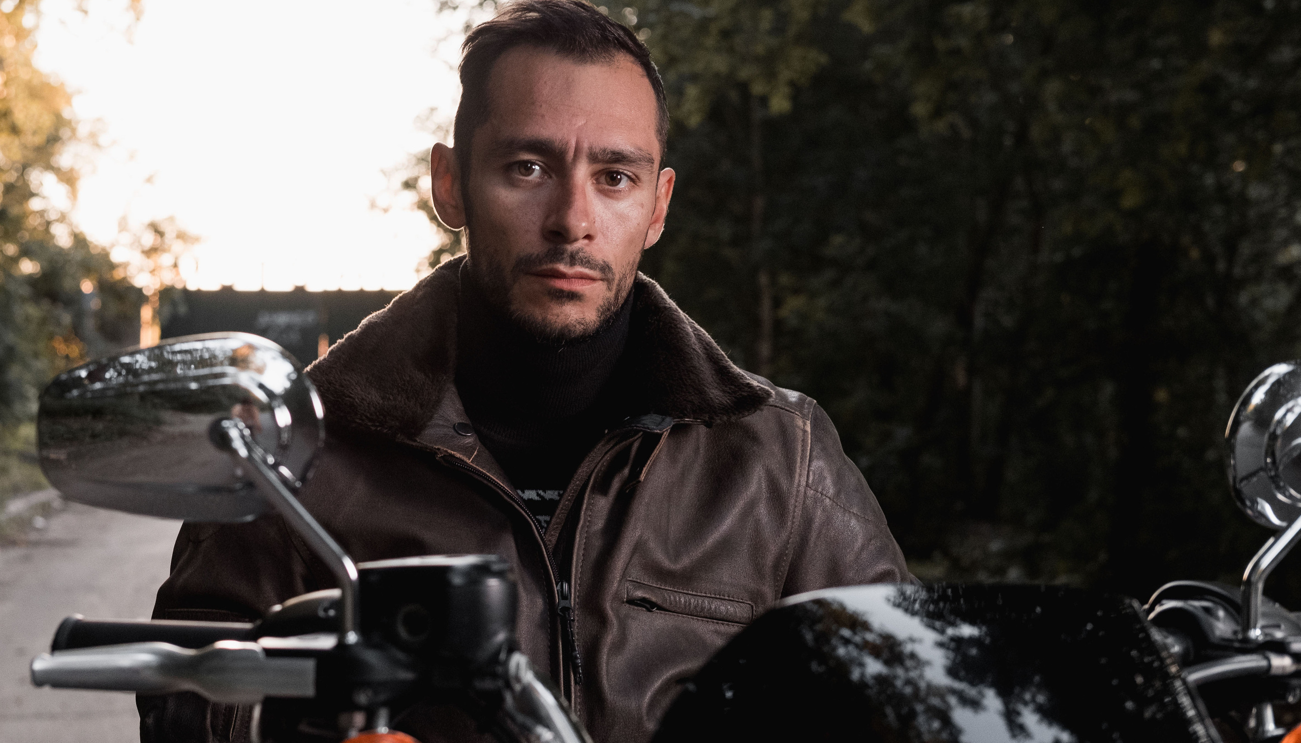 Мужской портрет. Harley Davidson. Артём Кузнецов, фотограф, Новосибирск