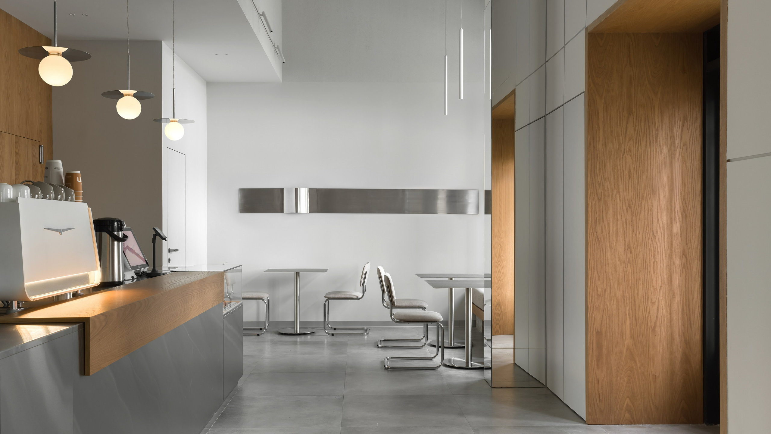 Plain Coffee Moscow in Moscow Russia designed by QUADRUM STUDIO