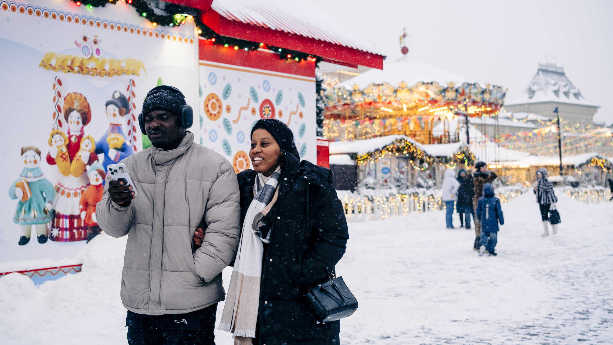 Снежная Москва. Репортажный фотограф в Москве Аида Исламова