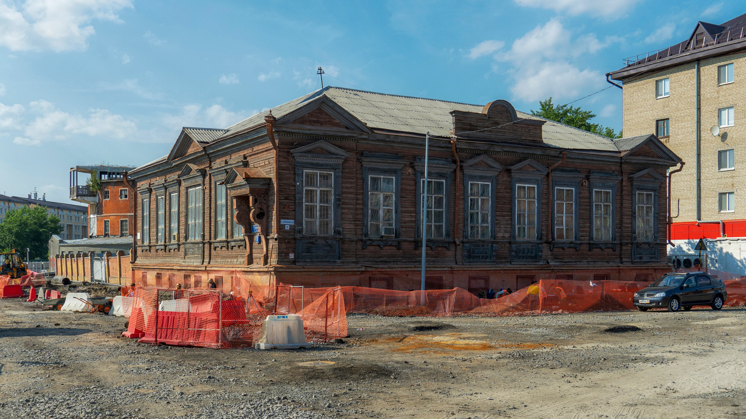 Археологические раскопки в историческом центре Тюмени