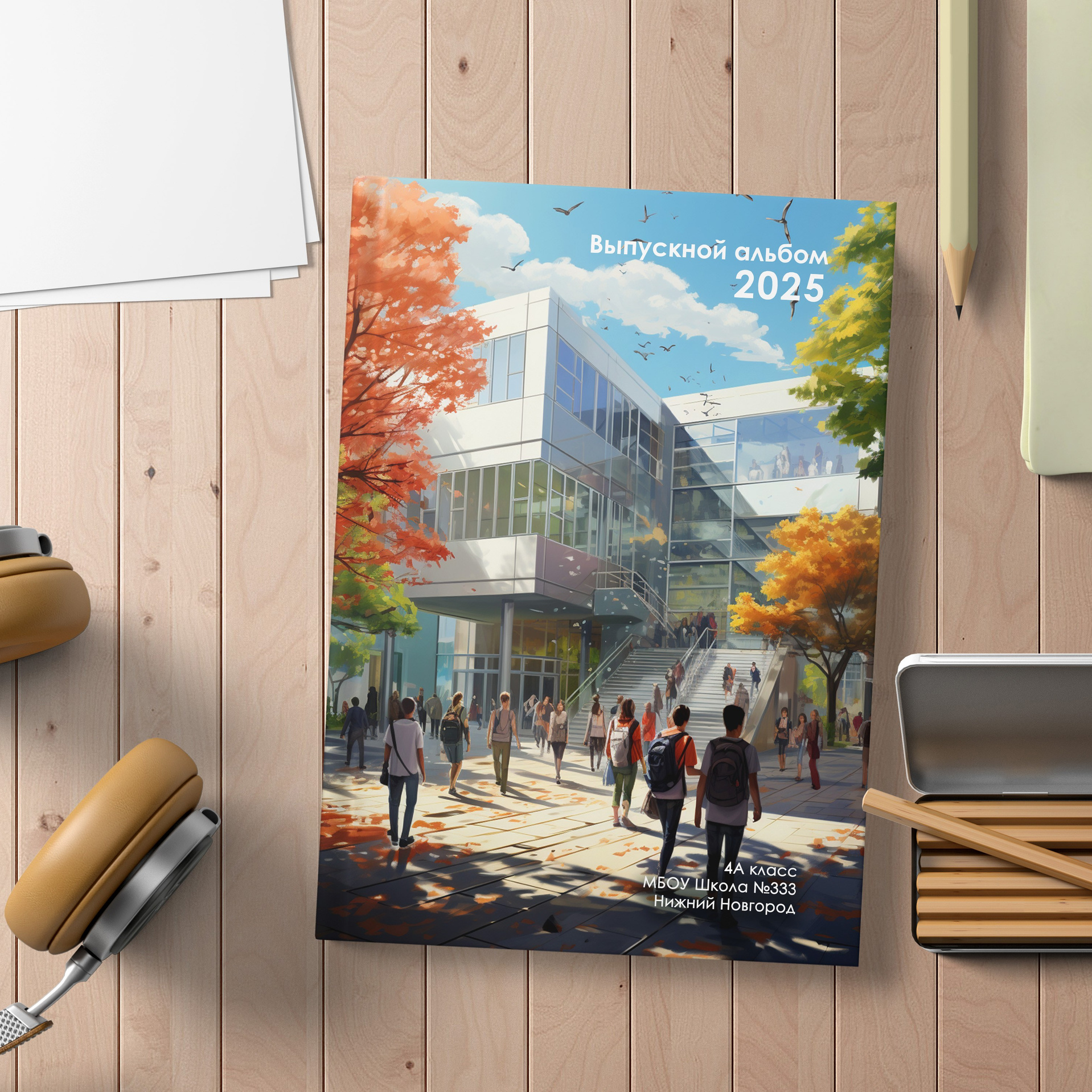 Яркие фотоальбомы для выпускников начальной школы